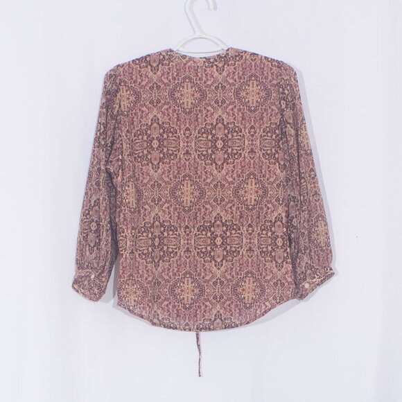 NWT MADEWELL Drawstring Top in Kaleidoscope Print Size XS - Picture 6 of 10